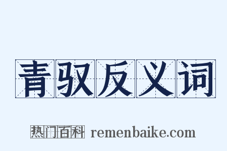 青驭反义词是什么意思的图片